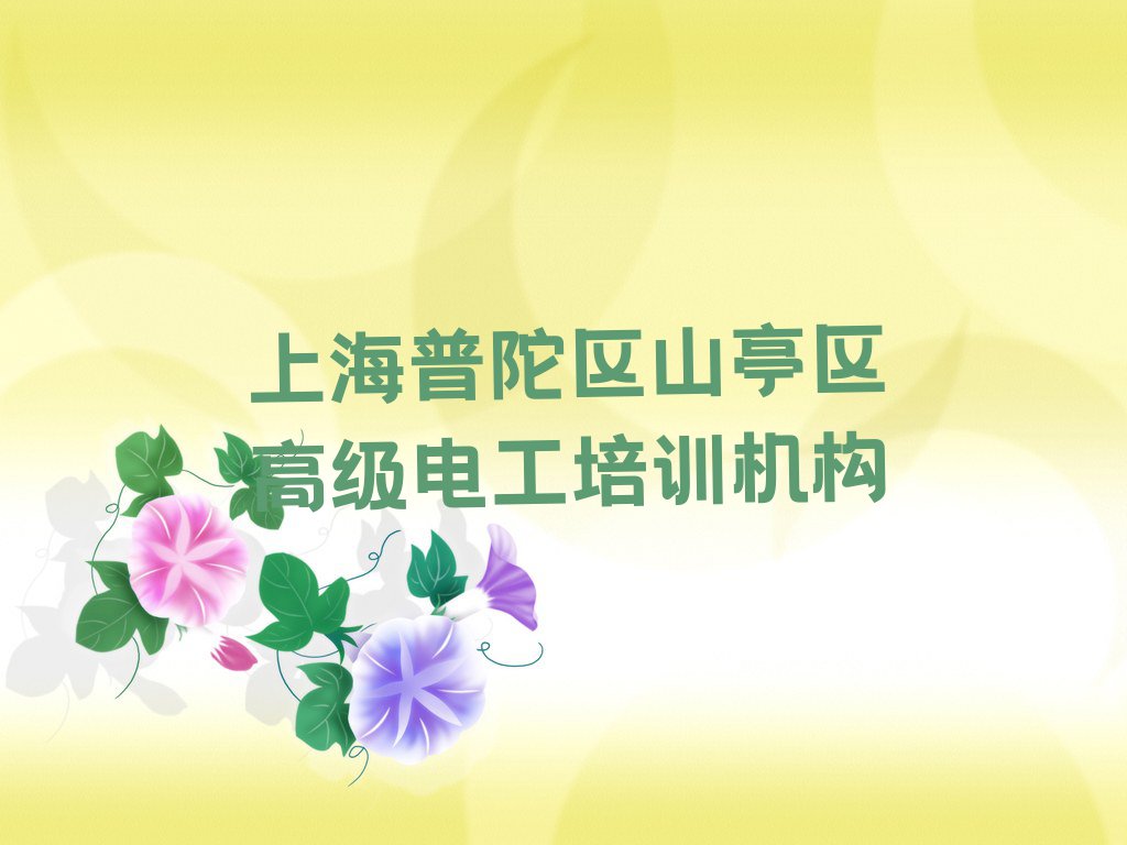 上海普陀区山亭区水泉镇学习高级电工一般什么价位排行榜按口碑排名一览表