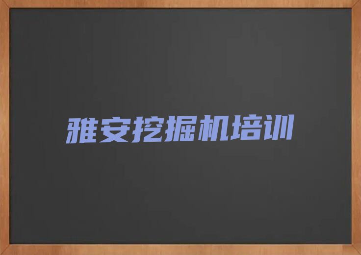 雅安车岭镇挖掘机有什么比较不错的#培训学校排行榜按口碑排名一览表