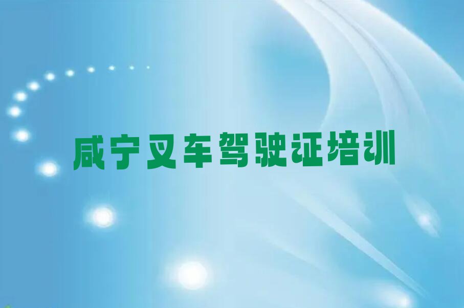 2023咸宁汀泗桥镇市哪里有学叉车驾驶证的培训班排行榜名单总览公布