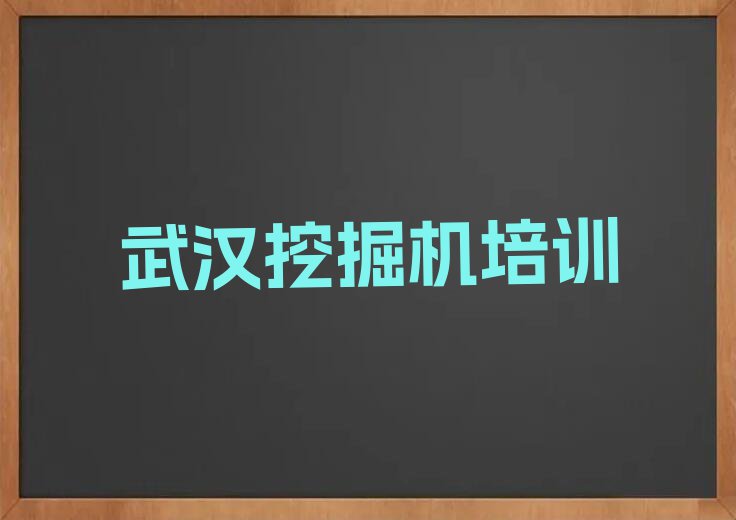 武汉学挖掘机学费大概多少钱排行榜按口碑排名一览表