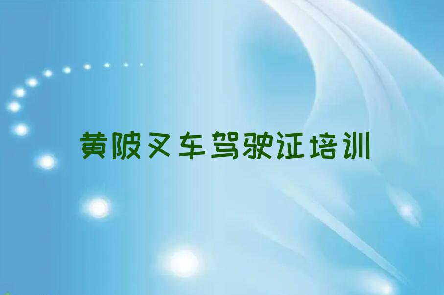 黄陂沾化区叉车驾驶证暑假培训班哪个好排行榜榜单一览推荐