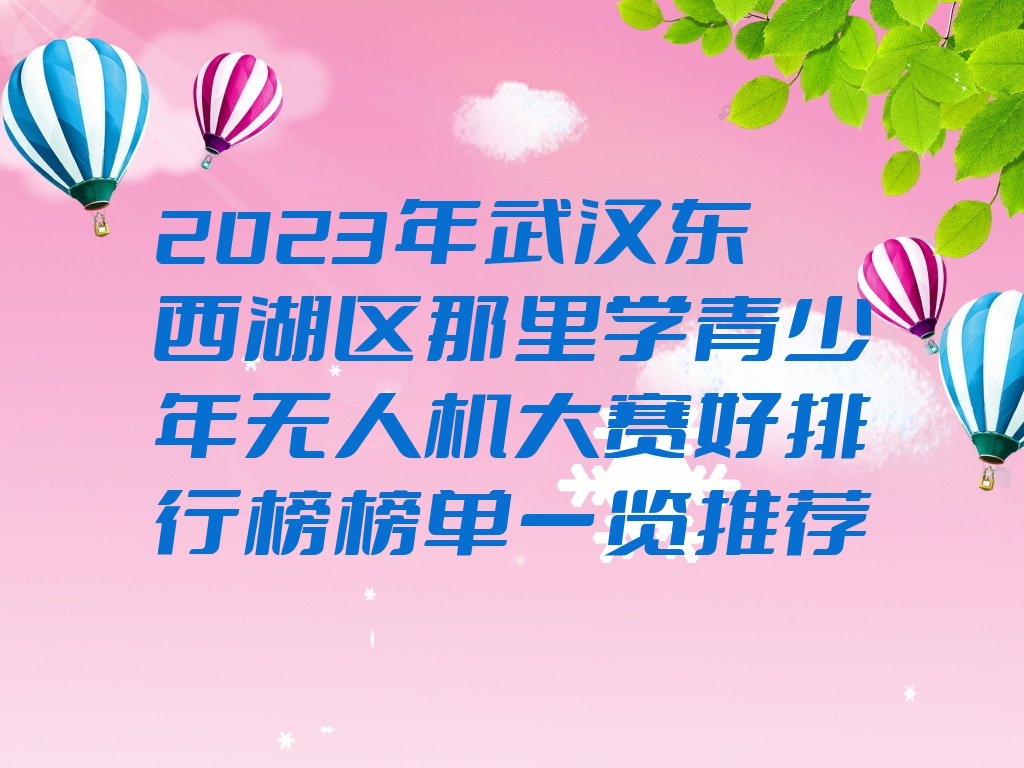 2023年武汉东西湖区那里学青少年无人机大赛好排行榜榜单一览推荐