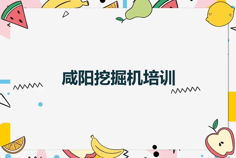 2023年咸阳渭城区哪里学挖掘机驾驶证好排行榜名单总览公布