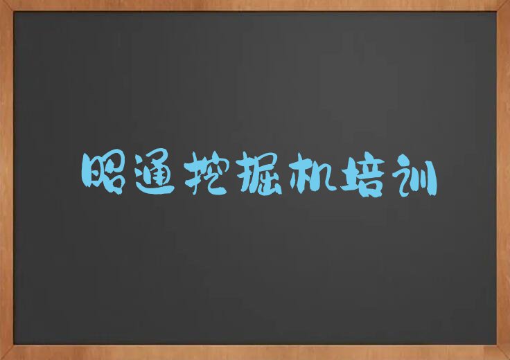 2023年昭通太平街道挖掘机司机证培训在哪里排行榜按口碑排名一览表