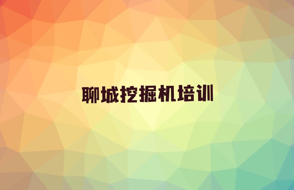 2023年聊城茌平区哪里可以学挖掘机驾驶证排行榜名单总览公布