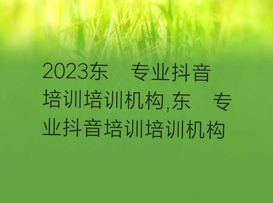 2023东莞专业抖音培训培训机构,东莞专业抖音培训培训机构