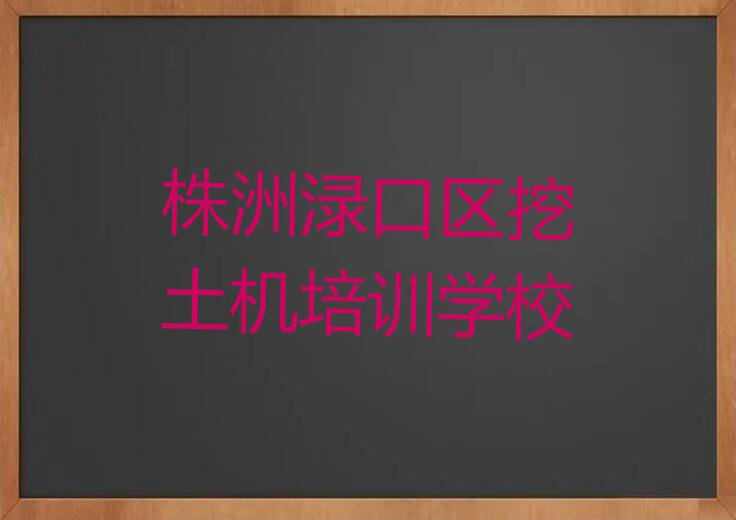 2023年株洲渌口区挖土机培训班要多少钱排行榜名单总览公布