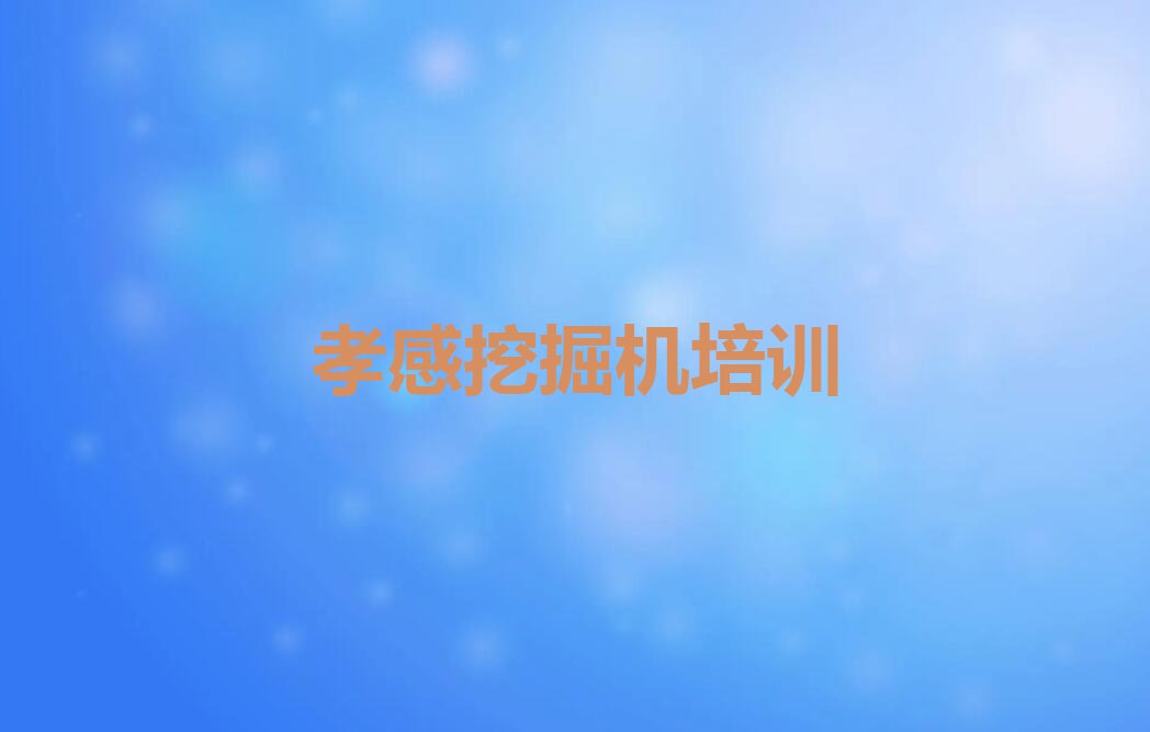 2023孝感孝南区孝南区西河镇学习挖掘机驾驶证排行榜名单总览公布