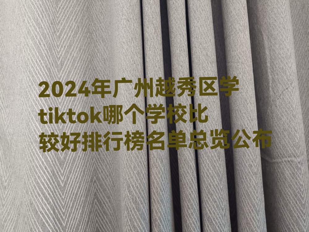 2024年广州越秀区学tiktok哪个学校比较好排行榜名单总览公布